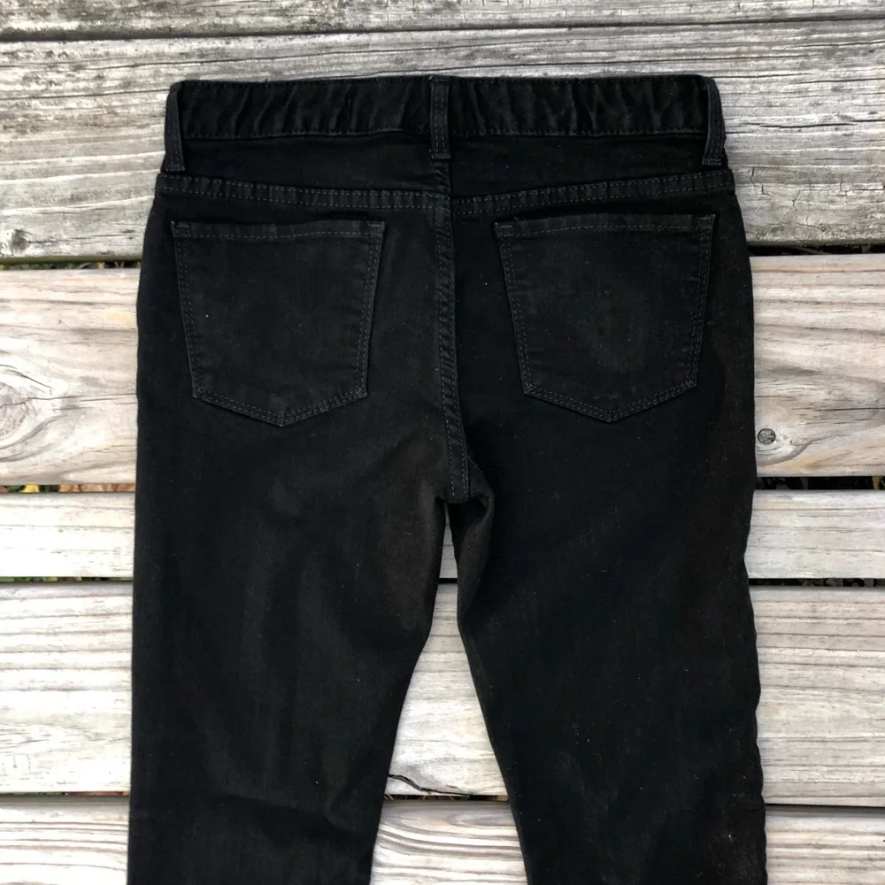 - GAP Black Super Stretch Skinny Jeans SZ 14! EUC!
